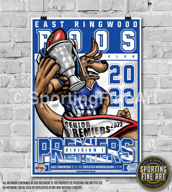East Ringwood FC 2022 Premiership Poster
