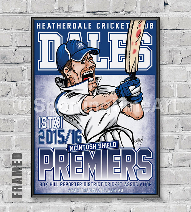 Heatherdale Cricket Club 2015/16 Premiership Poster
