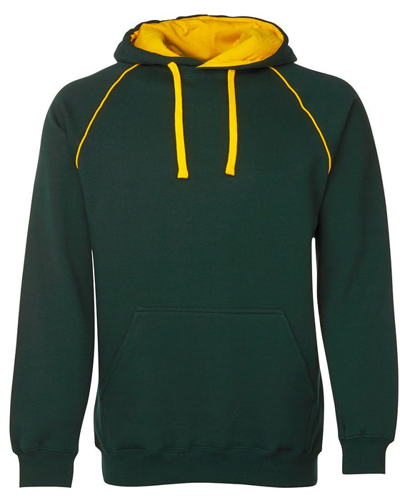 JBswear Contrast Fleecy Hoodie with Front and Back  Print