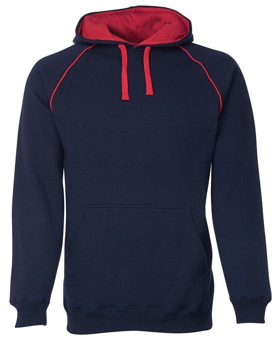 JBswear Contrast Fleecy Hoodie with Front and Back  Print