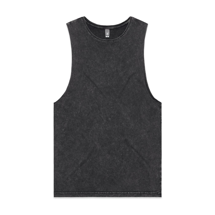 As Colour Stone Wash Barnard Tank with Front and Back Print