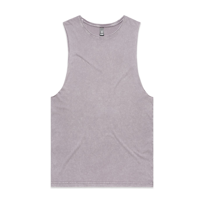 As Colour Stone Wash Barnard Tank with Front and Back Print