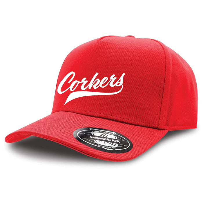 Corkers Softball Black A-Frame Cap
