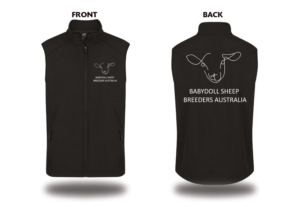 Babydoll Sheep Breeders Australia Soft Shell Vest