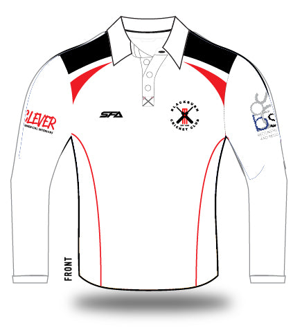 Blackburn CC Mens On-Field Long Sleeve Two-Day Playing Polo