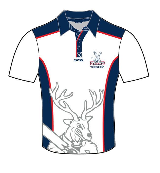 Blackburn North United CC Short Sleeve Playing Polo (Two Day)