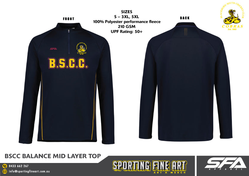 Blackburn South CC Mid Layer LS Top