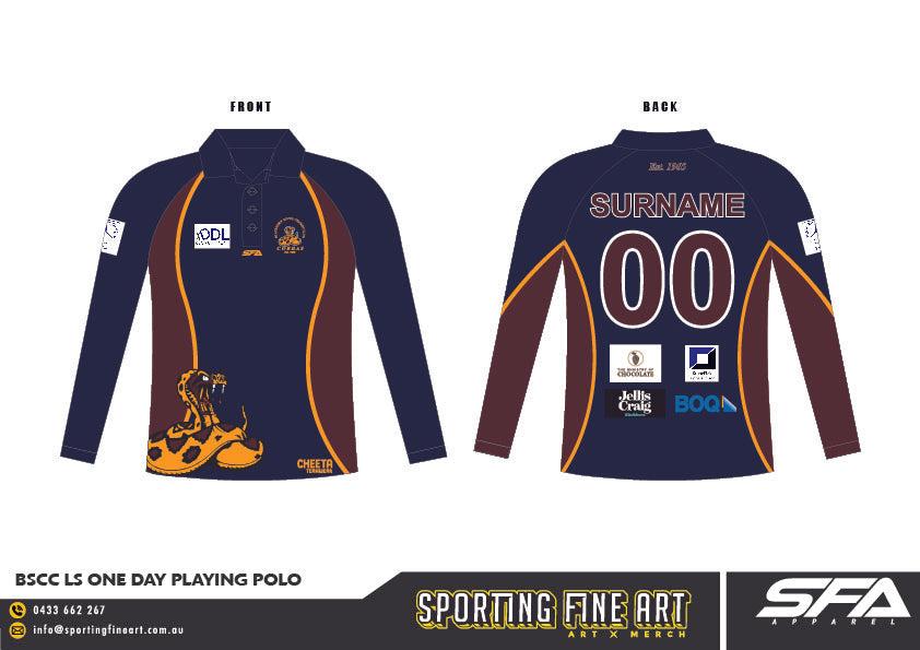 Blackburn South CC Long Sleeve Playing Polo (One Day)