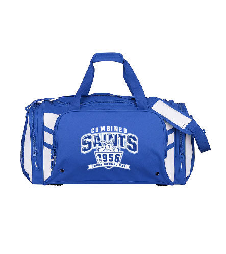 Combined Saints JFC Sports Duffle Bag with Custom Name