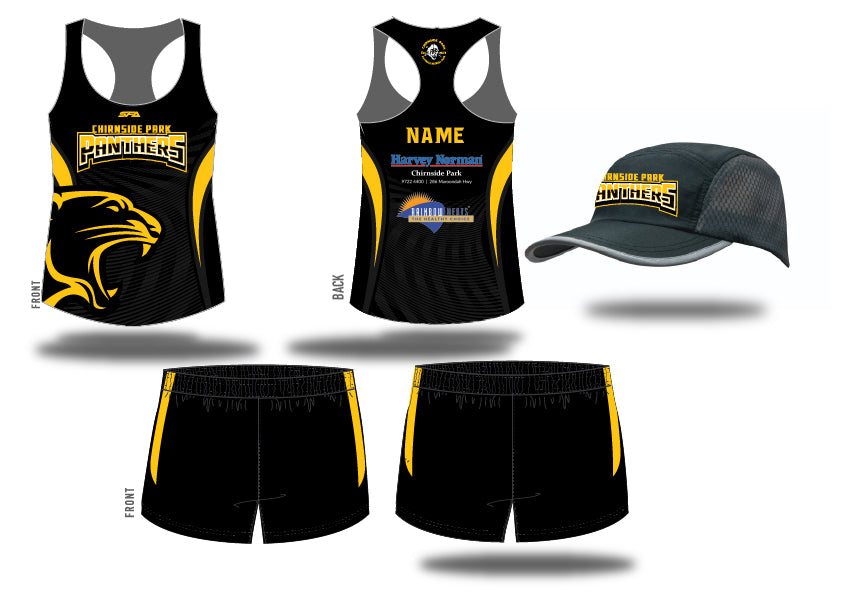 Chirnside Park FNC Pre-Season Women's Gold Singlet Training Pack