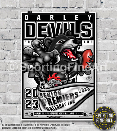 Darley FC 2023 Premiership Poster