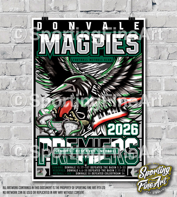 Donvale FC 2026 Premiership Poster