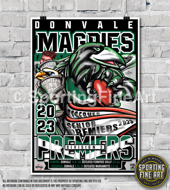 Donvale FC 2023 Premiership Poster