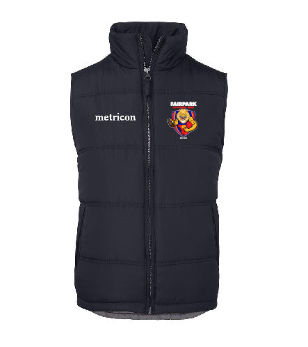 Fairpark JFC Puffer Vest with Mascot Logo