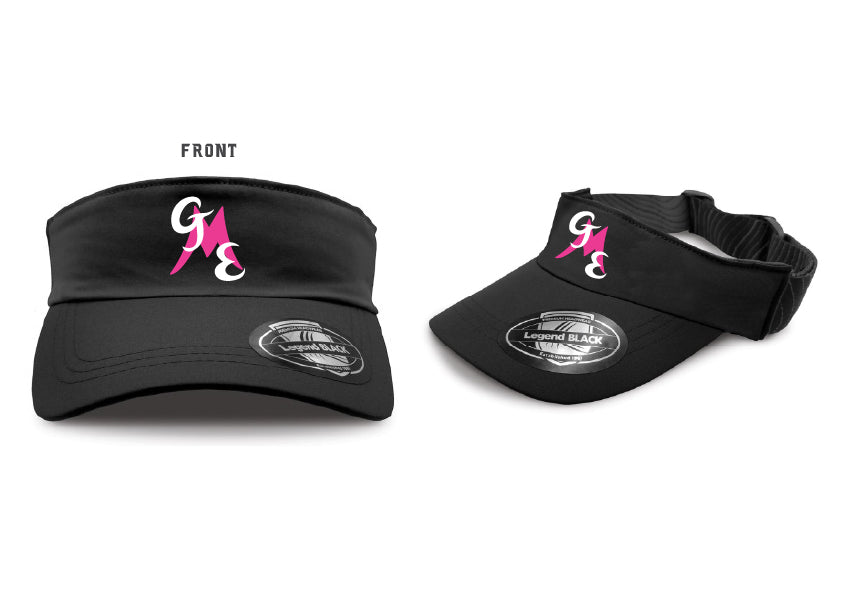 Glen Eira Moorabbin Softball Black Sports Visor