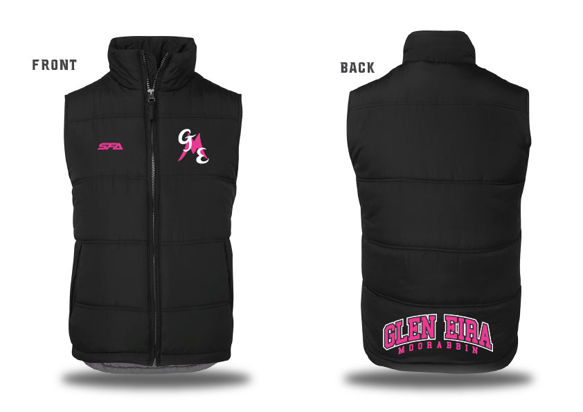 Glen Eira Moorabbin Softball Puffer Vest