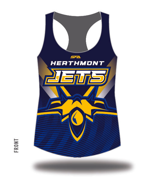 Heathmont FNC NAVY Women's Racerback Singlet