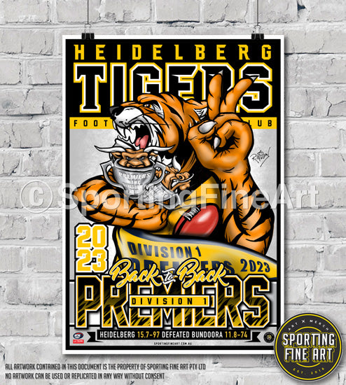 Heidelberg FC 2023 Premiership Poster