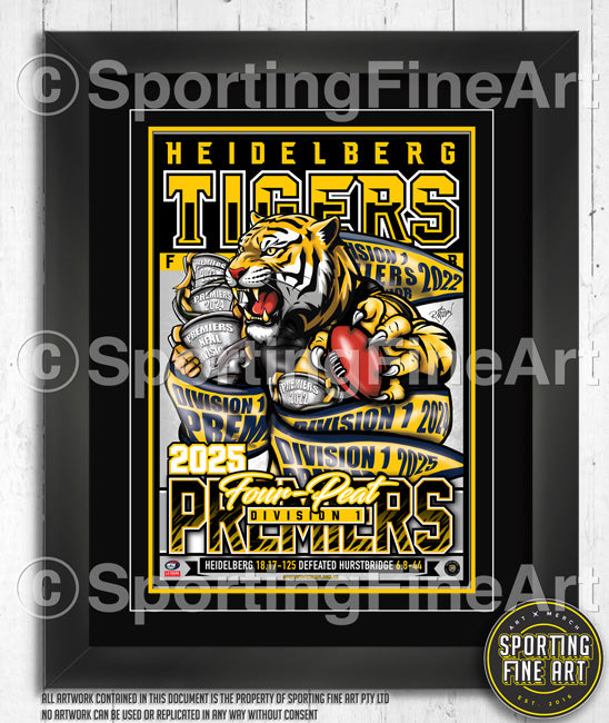 Heidelberg FC 2025 Premiership Poster