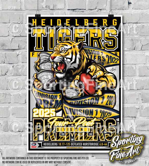 Heidelberg FC 2025 Premiership Poster