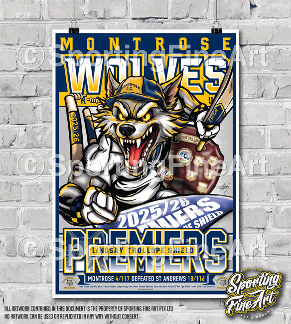 Montrose CC 2025/26 Lindsay Trollope Premiership Poster