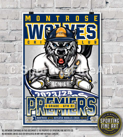 Montrose CC 2023/24 6XI Premiership Poster