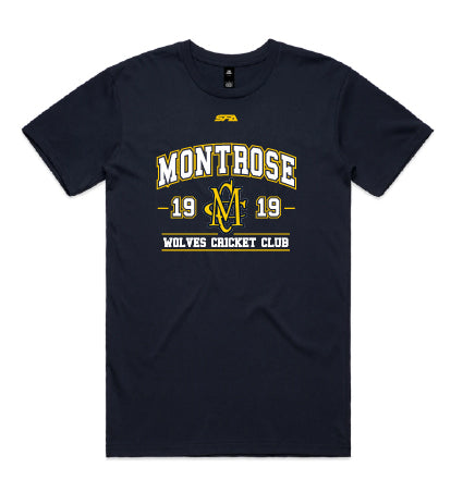 Montrose CC Short Sleeve College Cotton T-Shirt
