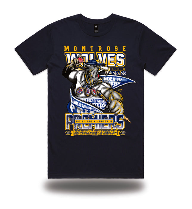 Montrose CC 2025/26 Club Treble Premiership T-Shirt