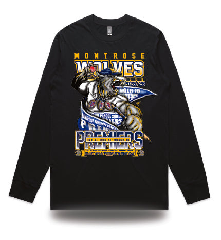 Montrose CC 2025/26 Club Treble Long Sleeve Premiership T-Shirt