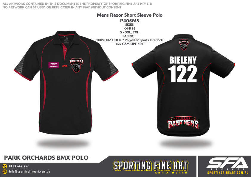 Park Orchards Panthers BMX Club Social Polo