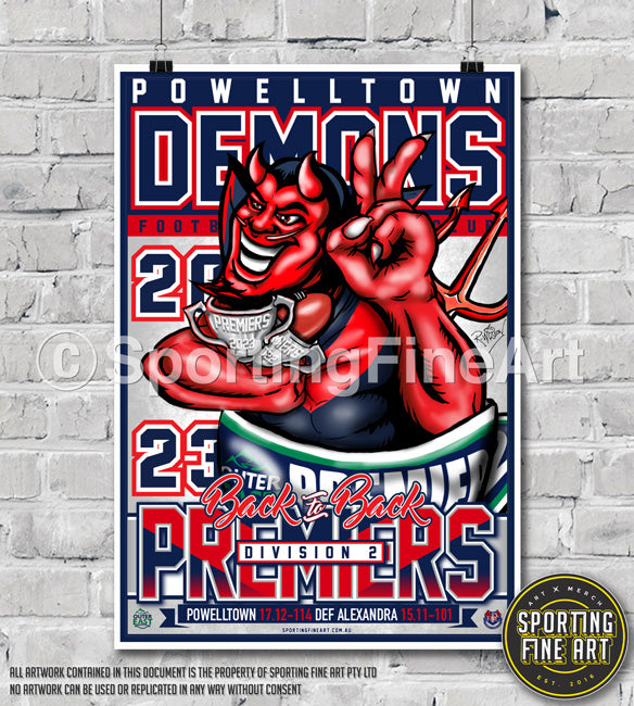 Powelltown FNC 2023 Premiership Poster