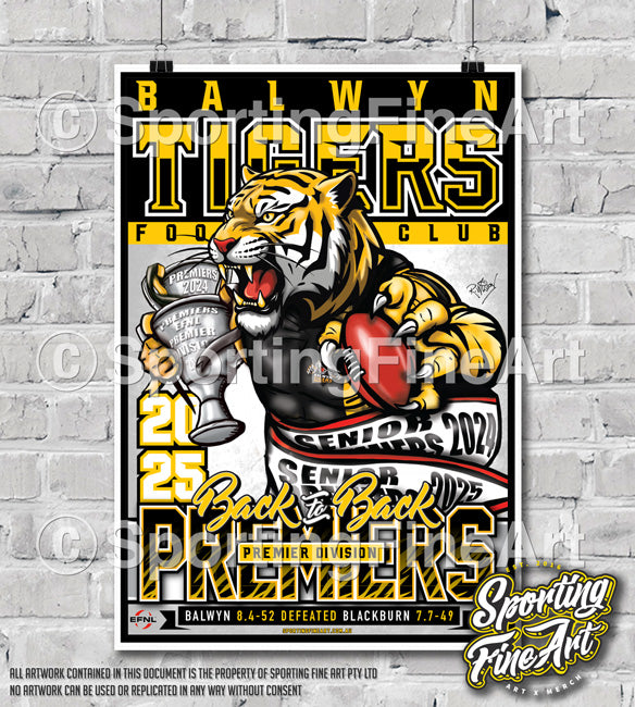 Balwyn FC 2025 Premiership Poster