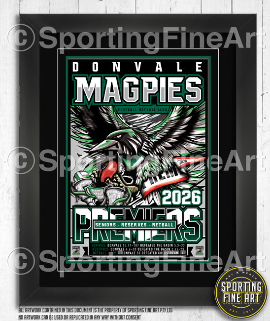 Donvale FC 2026 Premiership Poster
