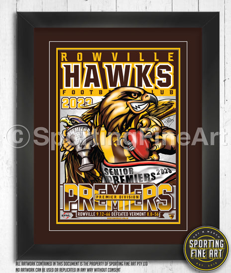 Rowville FC 2023 Premiership Poster