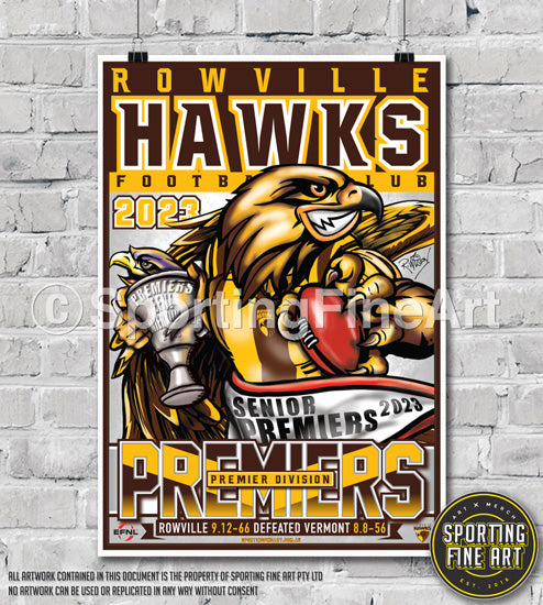 Rowville FC 2023 Premiership Poster