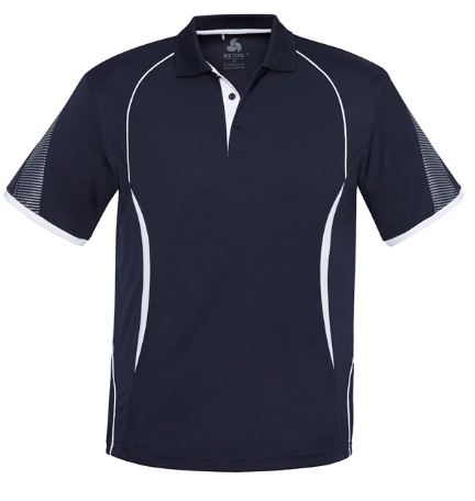 Razor Short Sleeve Polo with Front and Back Print
