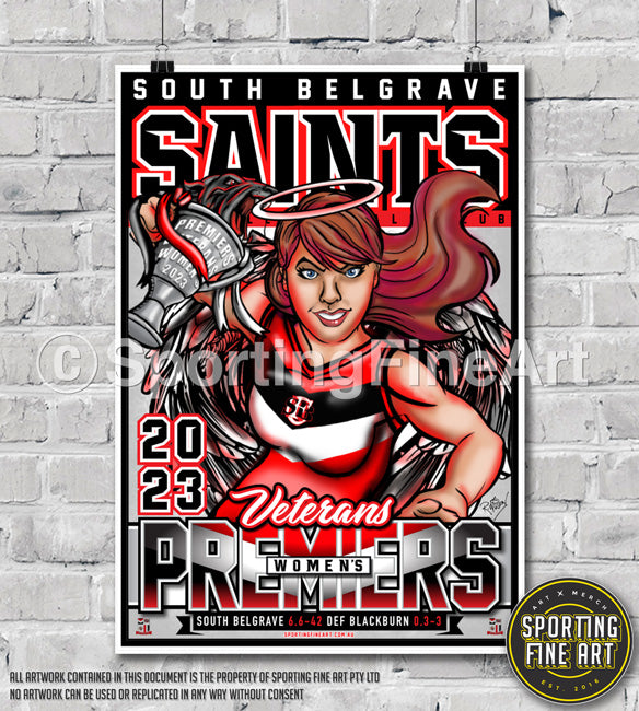South Belgrave FC Vets Women's 2023 Premiership Poster