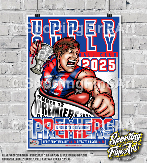 Upper Gully FNC Under 12 2025 Premiership Poster