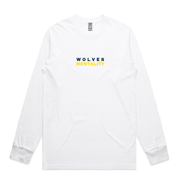 Wolves Mentality Long Sleeve Cotton T-Shirt