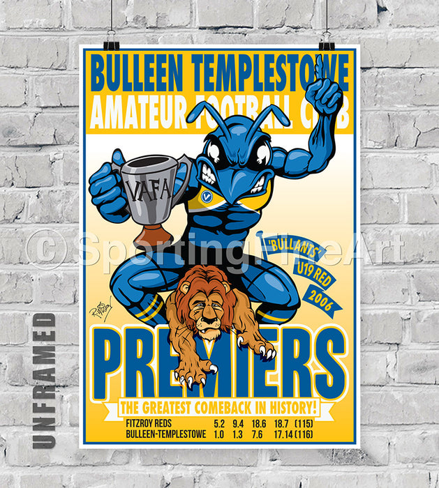 Bulleen Templestowe FC U19 2006 Premiership Poster