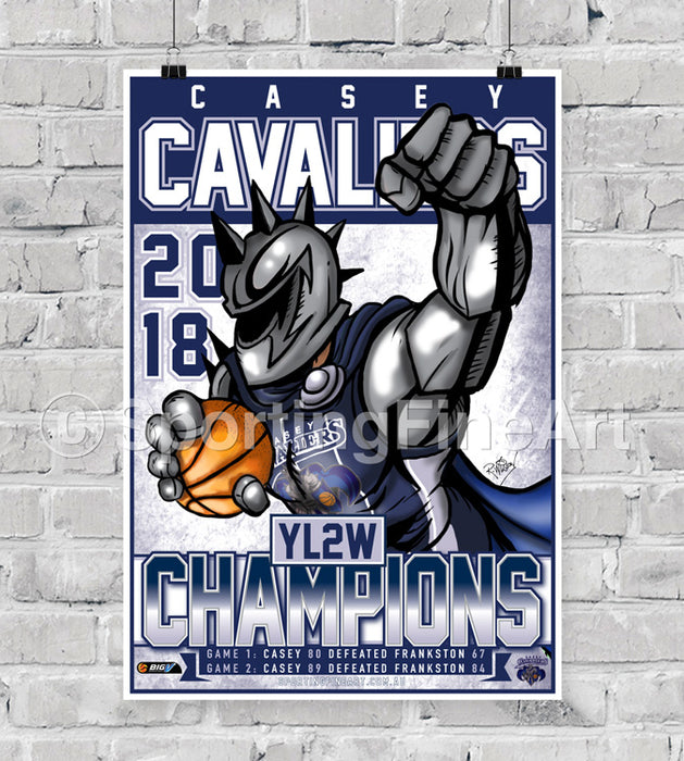 Casey Cavaliers 2018 Championship Poster