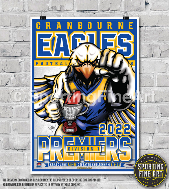 Cranbourne FNC 2022 Premiership Poster