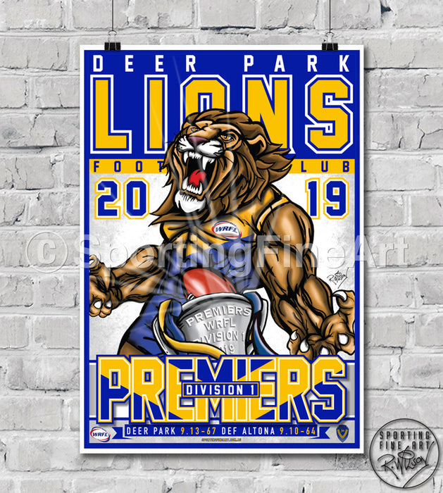 Deer Park FC 2019 Premiership Poster