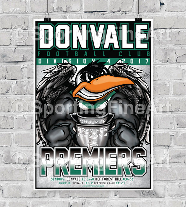 Donvale FC Premiership Poster