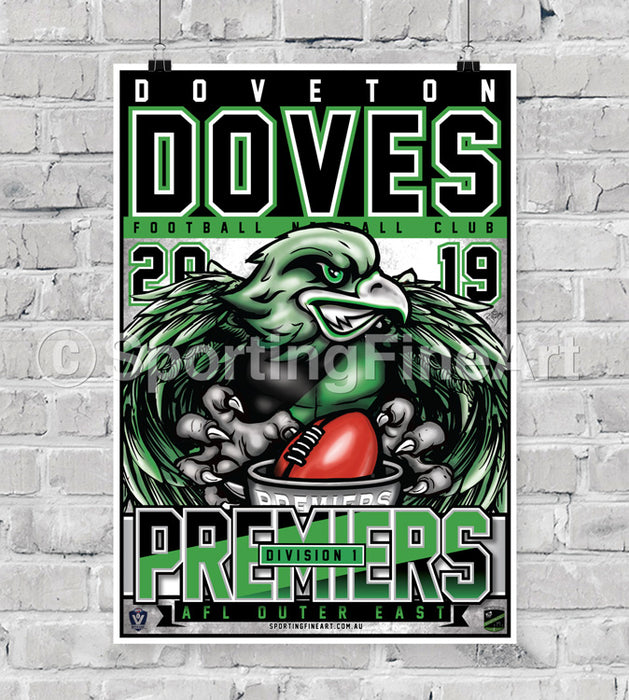 Doveton Football Club 2019 Premiership Poster