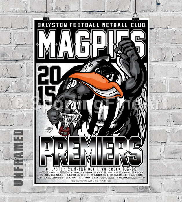 Dalyston Football Club 2015 Premiership Poster