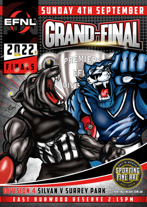 EFNL 2022 Division 4 Grand Final Poster