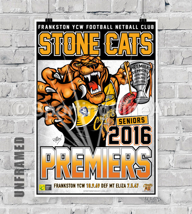 Frankston YCW FC 2016 Premiership Poster