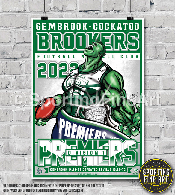 Gembrook-Cockatoo FNC 2022 Premiership Poster