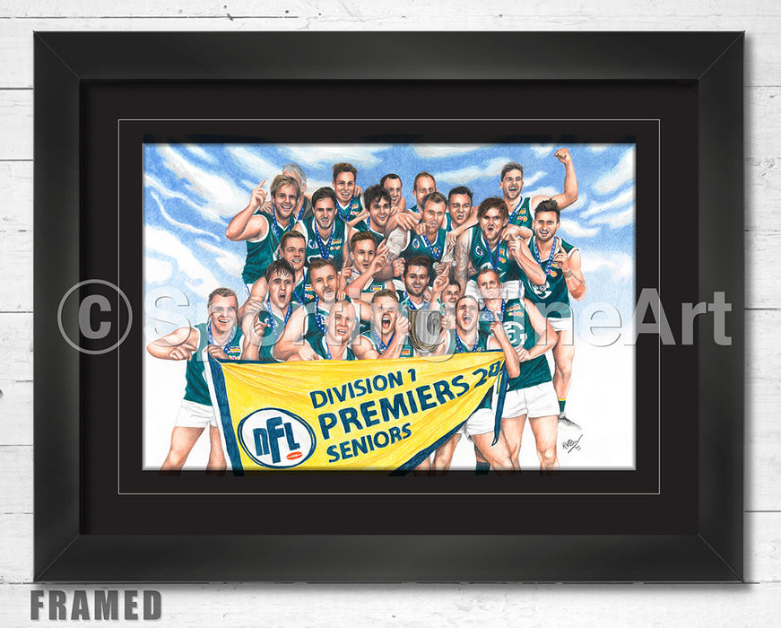 Greensborough FC 2014 Premiership Fine Art Print